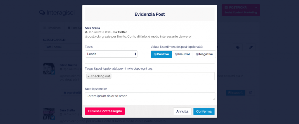 interagisci-contrassegna