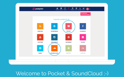 #PlatformUpdate: importa contenuti da Pocket e SoundCloud!