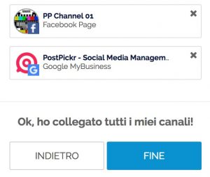 Google My Business - connessione completata