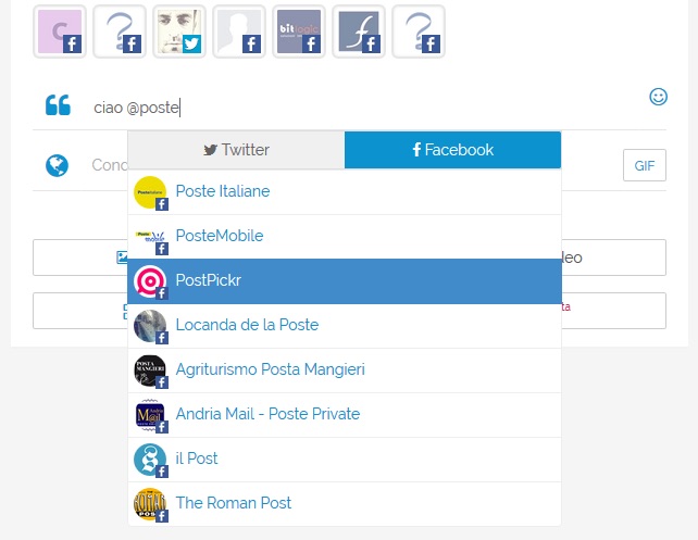Menzionare altre pagine Facebook nei Post con PostPickr