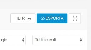 Pulsante di Esportazione dei contenuti in Calendario