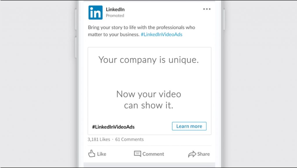 Video publishing sulle Pagine Aziendali