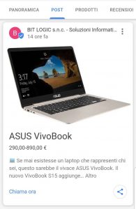 Il pulsante "Chiama ora" sui post di Google My Business