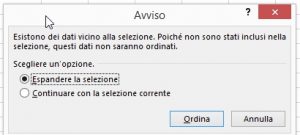 Espandendo la selezione, ci assicuriamo che non vengano sfasati i titoli dei post e i relativi permalink.