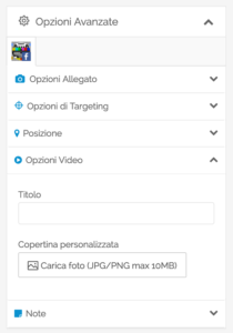 Opzioni avanzate video Facebook