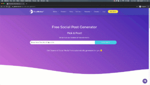 I Social Post Generator di GhostWriter.ai in azione