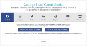 Finestra di collegamento canali