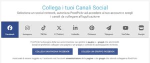 Finestra di collegamento canali