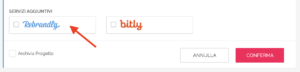 Scheda Progetto - Badge di attivazione Rebrandly