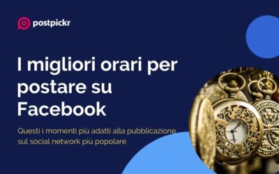 Gli orari migliori per postare su Facebook