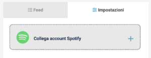 Pulsante per connettere un account Spotify a PostPickr