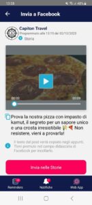 anteprima contenuto nella pubblicazione con notifica tramite l'app mobile PostPickr Notify