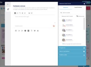 Come si presenta la finestra dell'Editor Pro all'avvio di una nuova sessione.