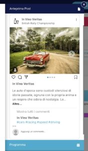 Dettaglio della sezione "Anteprima Post" dell'Editor Pro