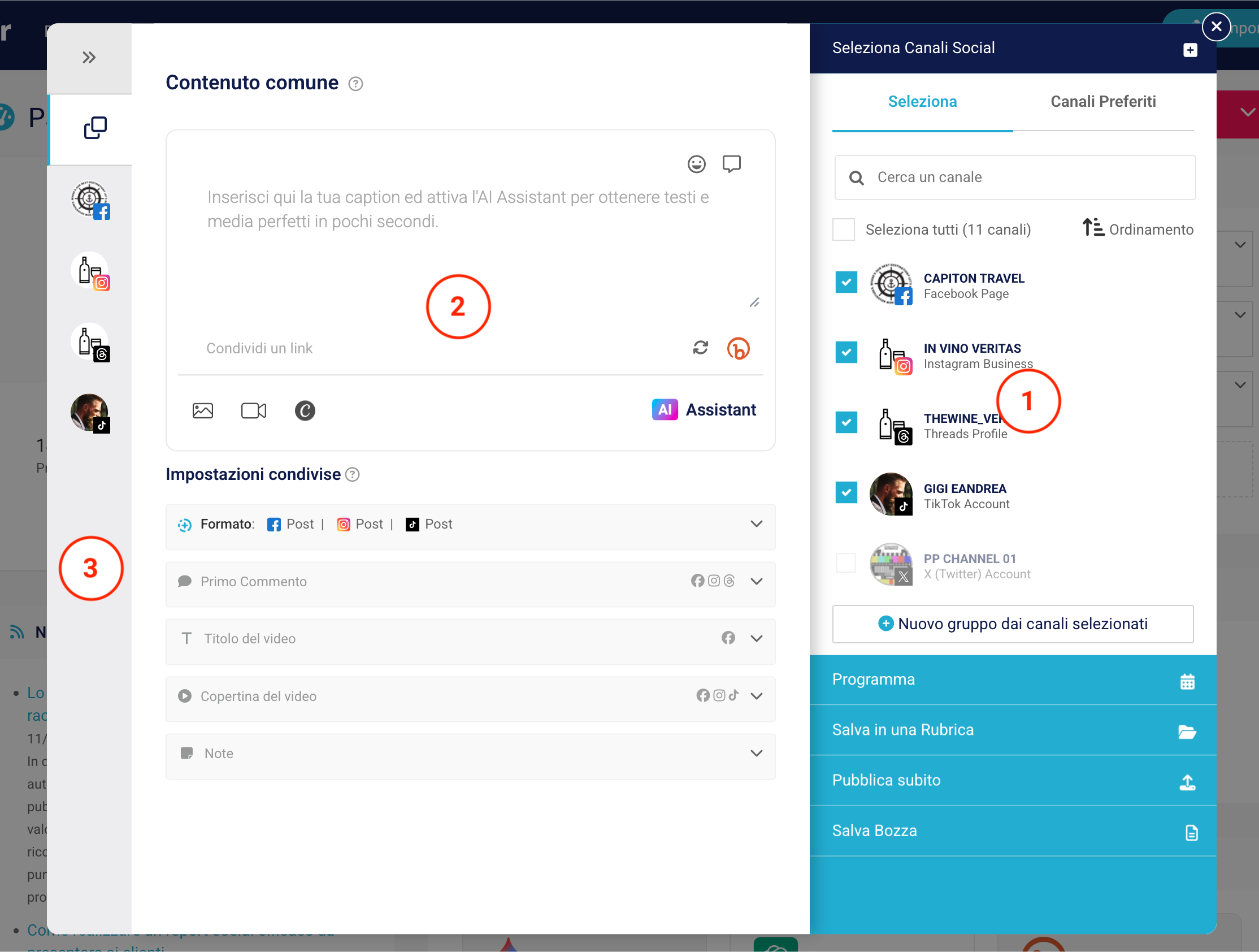 editor dei post di PostPickr