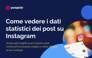 Come vedere i dati statistici dei post su instagram | Postpickr
