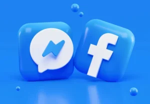 Il logo di Facebook su sfondo blu | PostPickr