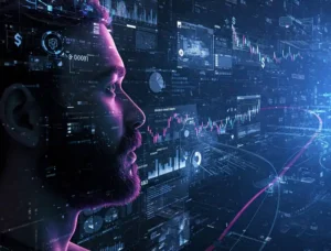 Immagine futuristica che ritrae un ragazzo immerso nel Metaverso | PostPickr