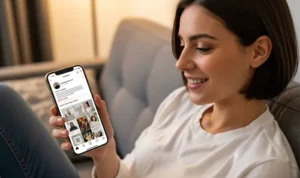 Cliente che interagisce con il profilo Instagram aziendale | PostPickr