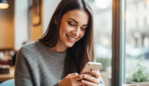 Cliente sorridente dopo aver risolto un problema con il customer care via social | PostPickr