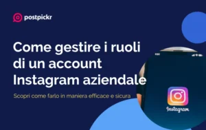 Gestione ruoli account instagram | PostPickr