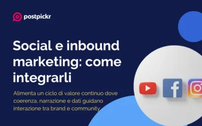Social e inbound marketing: come integrarli per generare valore continuo