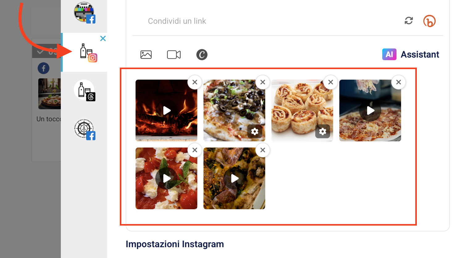 Pubblica carosellli Instagram con foto e video con PostPickr