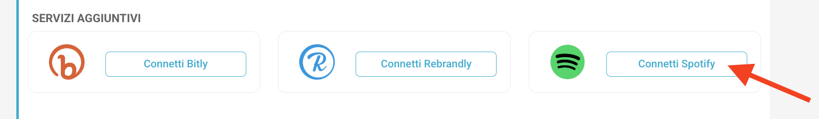 Collegare Spotify al tuo account PostPickr